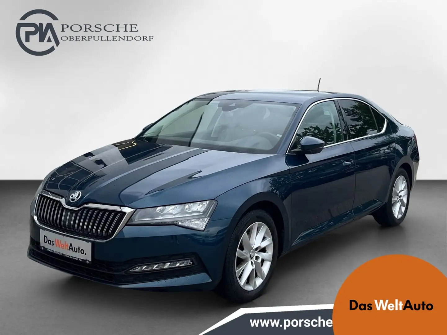 Skoda Superb 4x4 Ambition TDI DSG Blauw - 1