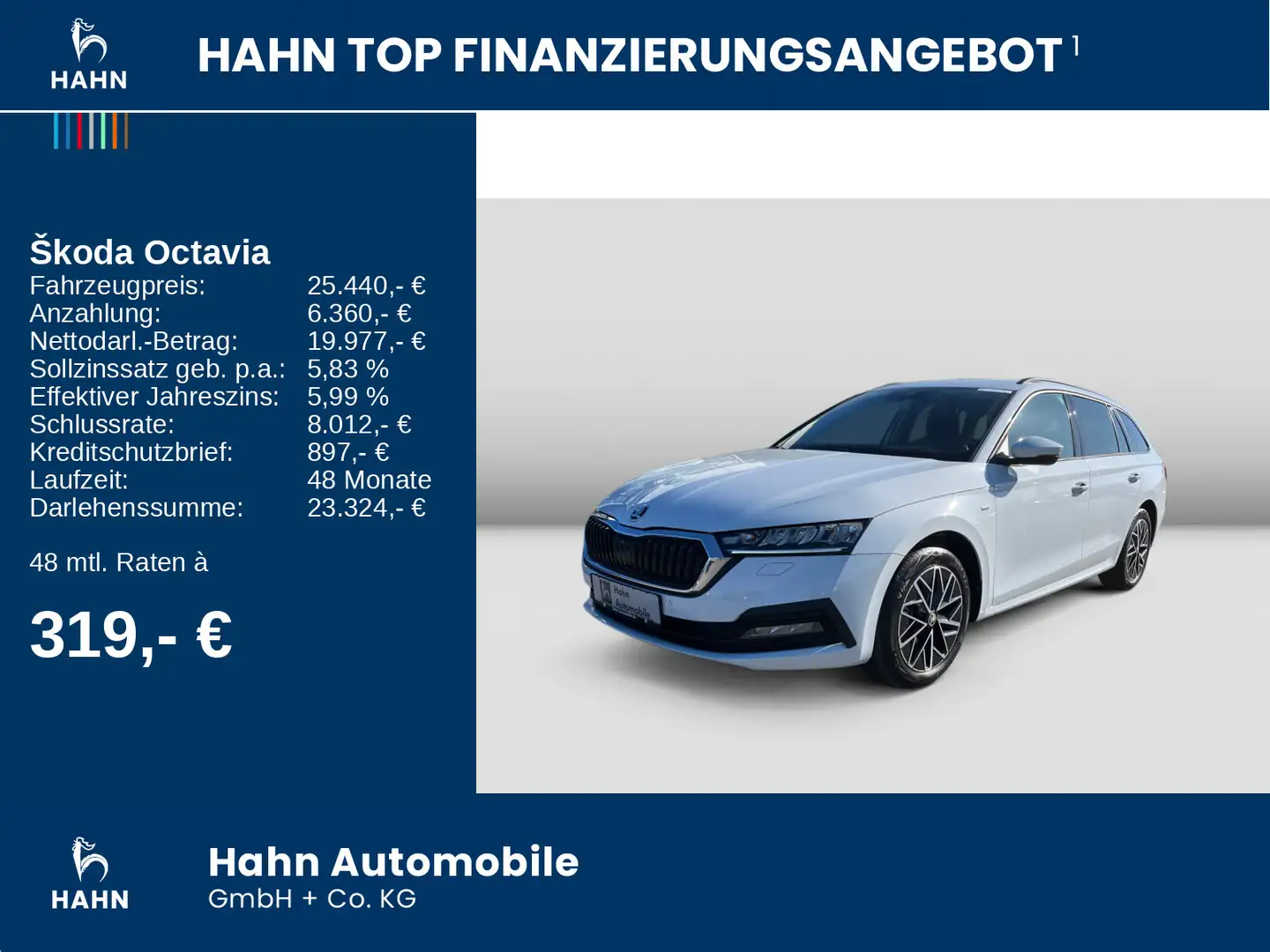 Skoda Octavia Combi Clever 1.5TSI DSG LED Kamera AHK Weiß - 2