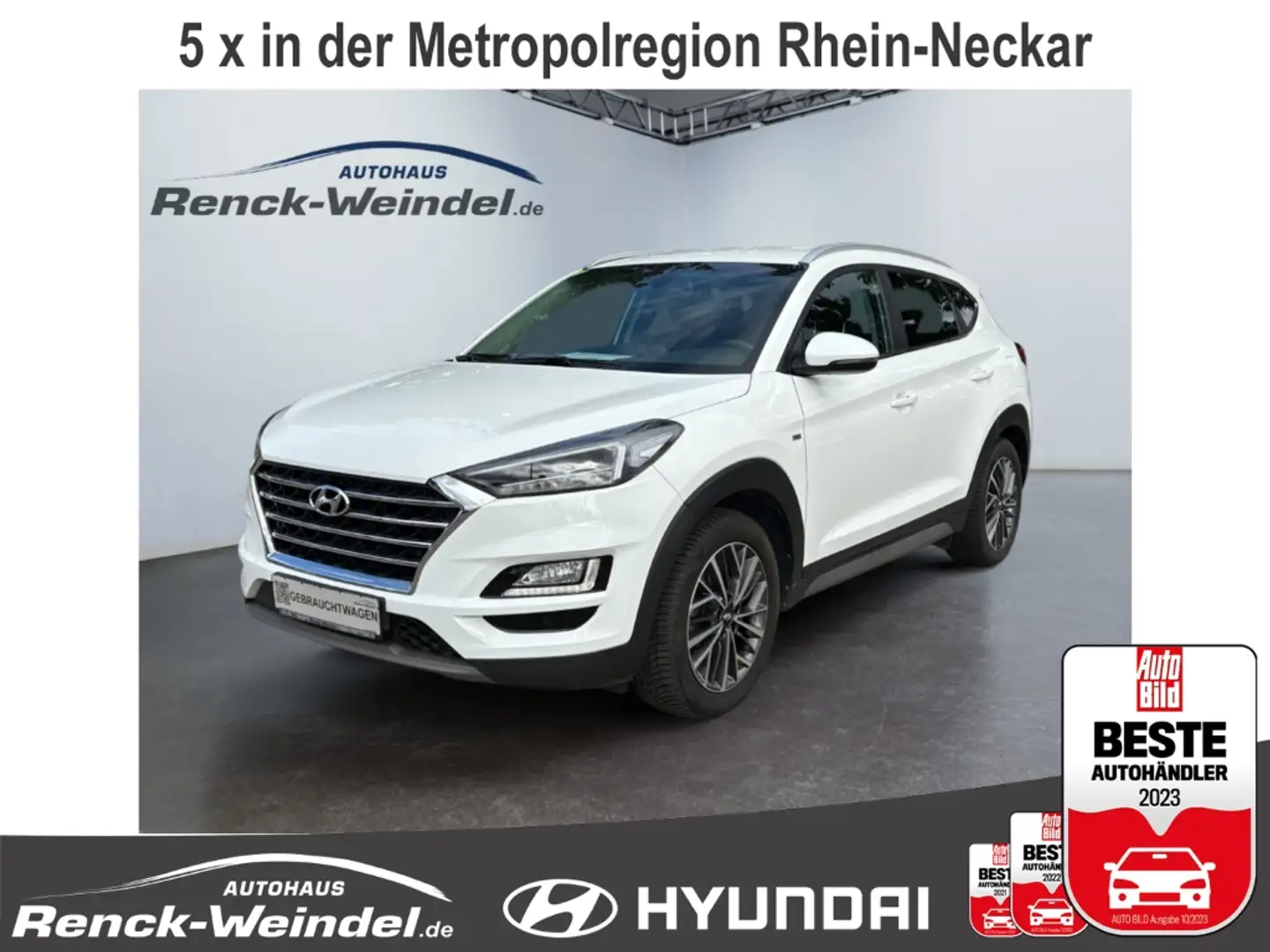 Hyundai TUCSON Style Navi LED Dyn. Kurvenlicht Mehrzonenklima Fah Wit - 1