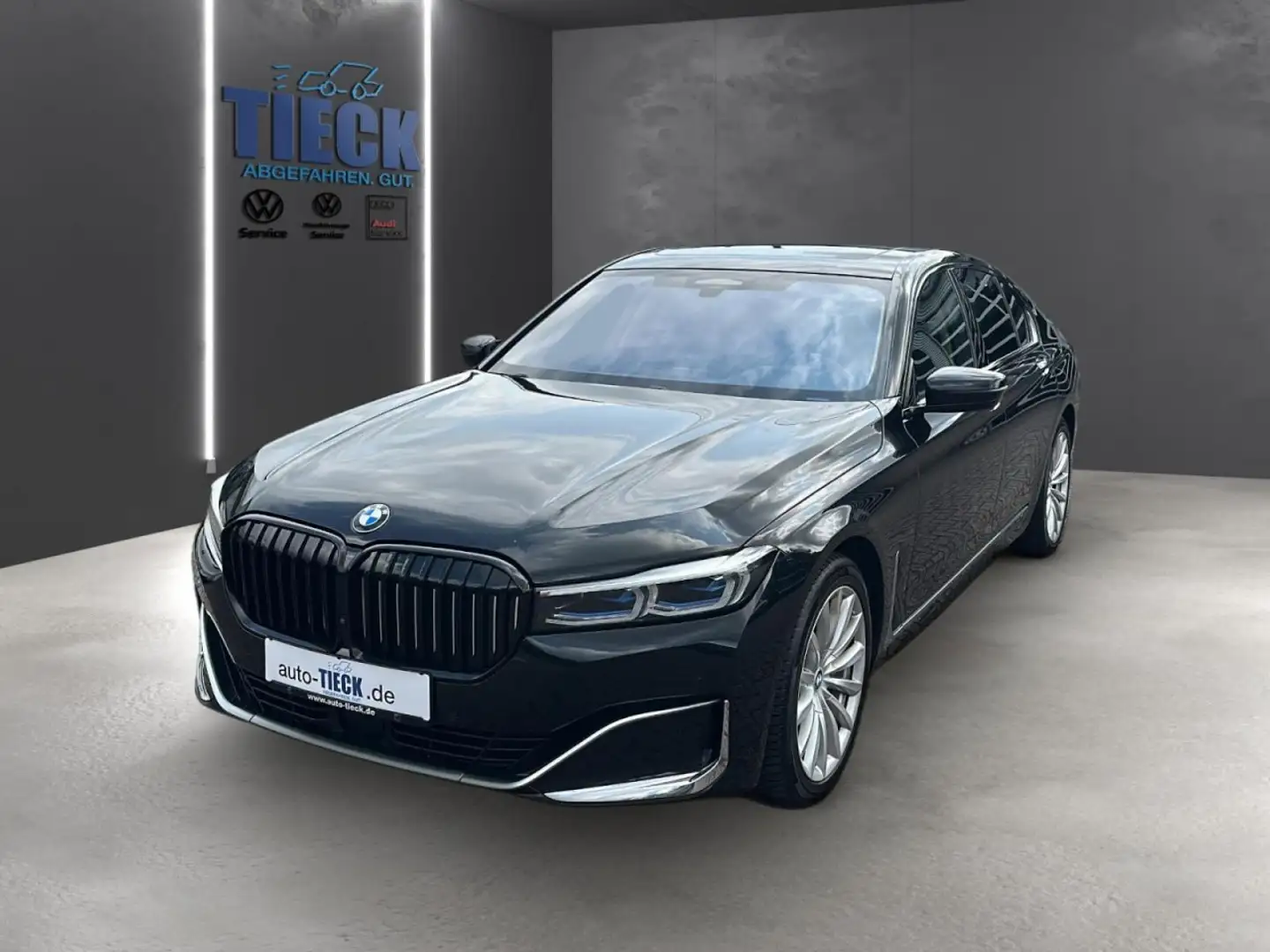 BMW 740 740 d xDrive Leder Navi HUD StHz Klima Navi Leder Schwarz - 1