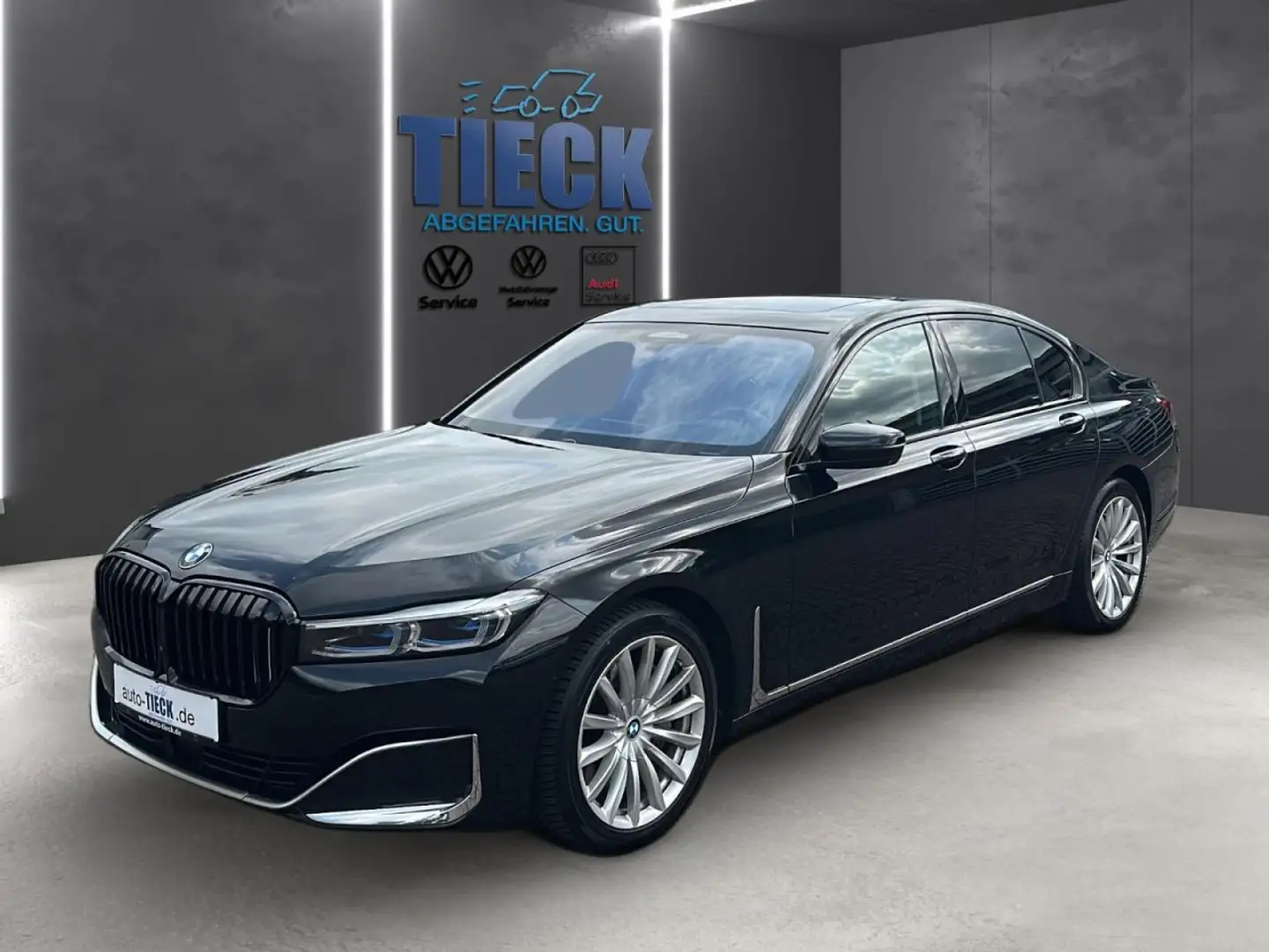 BMW 740 740 d xDrive Leder Navi HUD StHz Klima Navi Leder Schwarz - 2