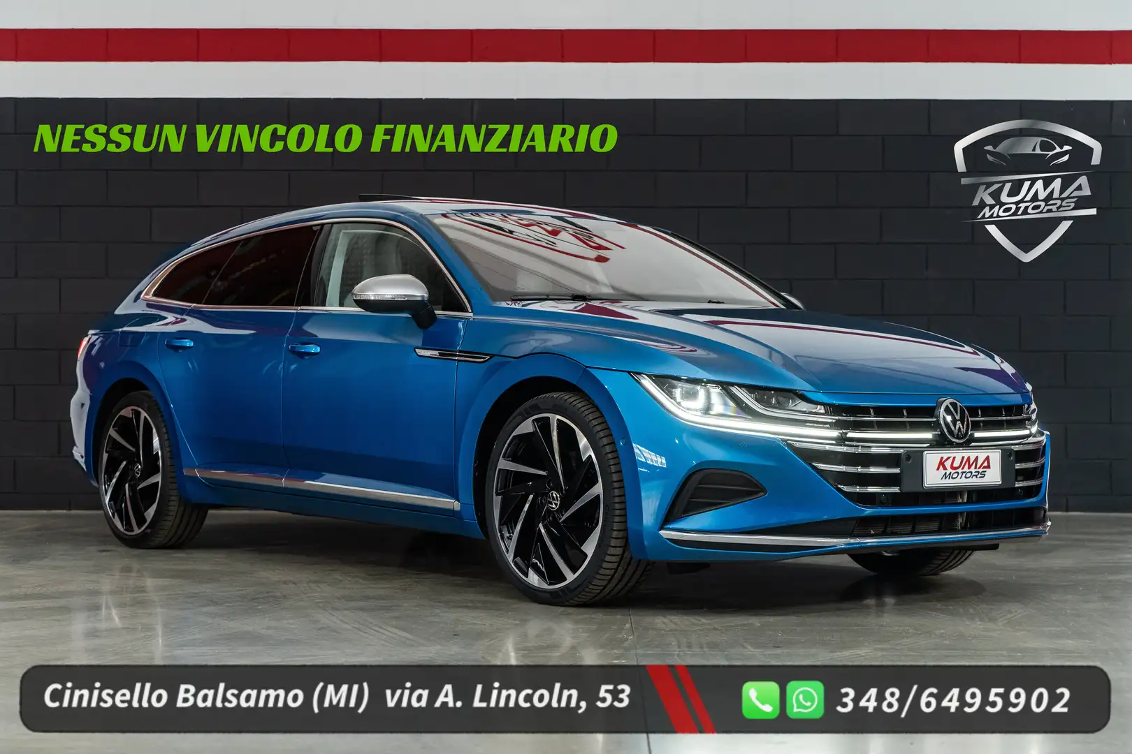 Volkswagen Arteon 2.0 TSI DSG 190cv tetto/DCC/20"/pelle/gancio... Albastru - 1