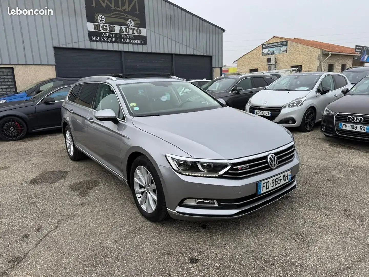 Volkswagen Passat sw 2.0 tdi 190 ch carat 4motion dsg7 toit pano ouv Gris - 1