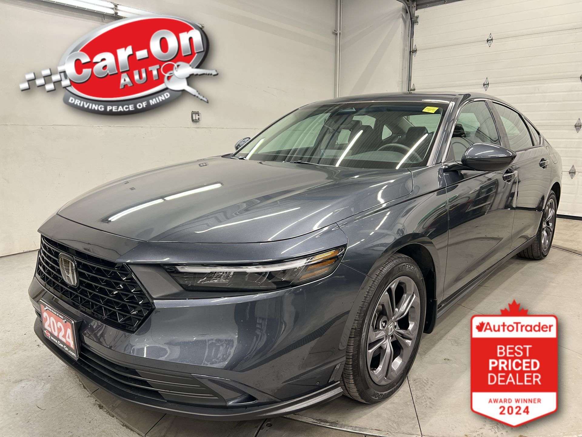 Gray 2024 Honda Accord EX FWD Sedan Front-Wheel Drive Continuously Variable Transmission