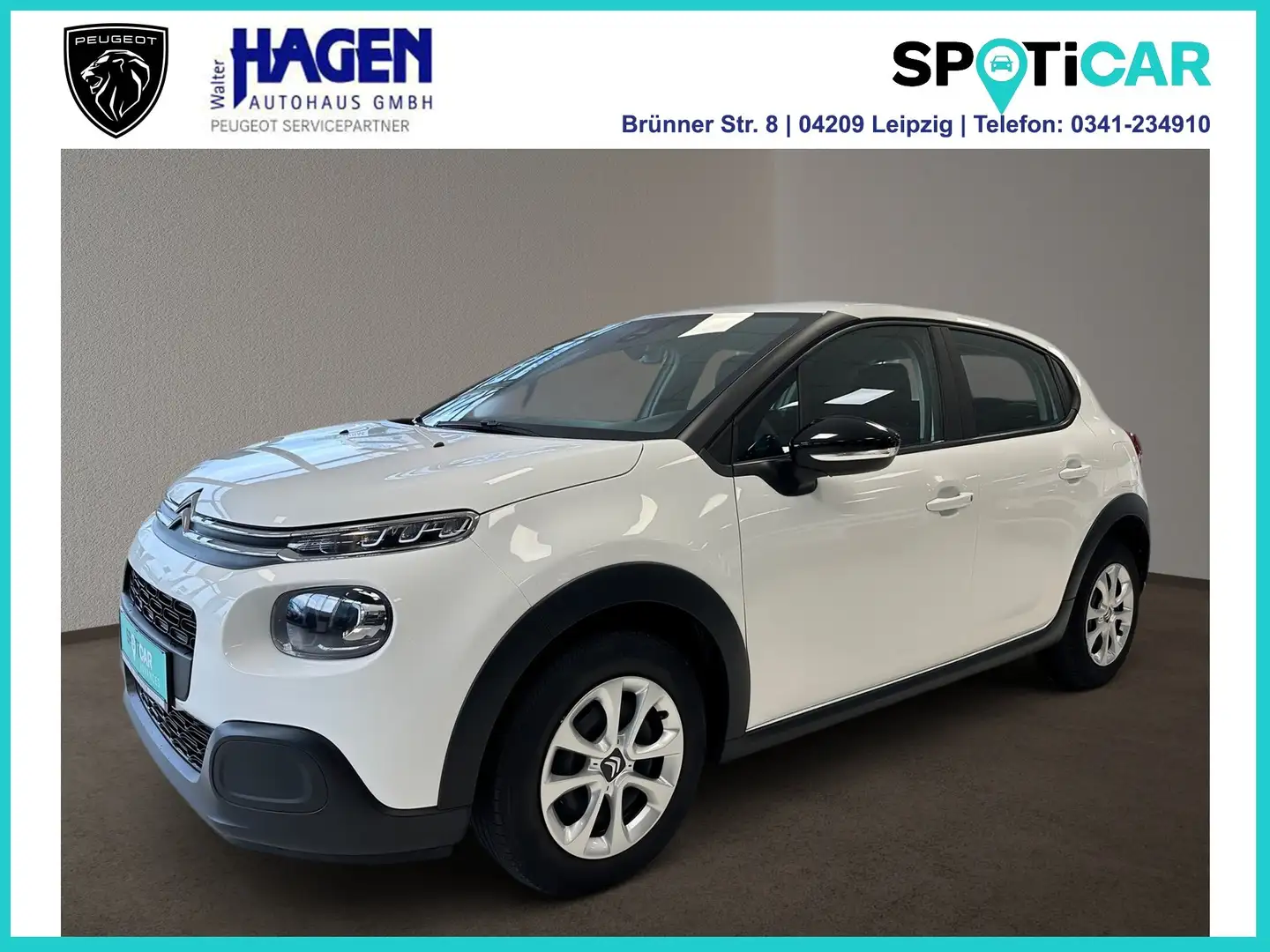 Citroen C3 Feel 1.2 82 PureTech Klimaautomatik / Sitzheizung Blanc - 1
