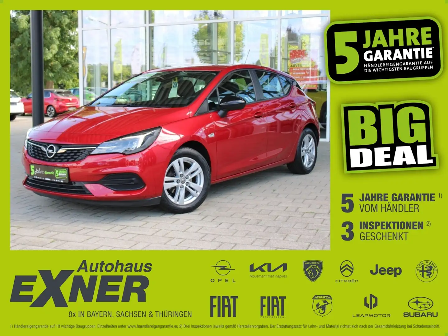 Opel Astra K Lim. 5-trg. 1.2 Turbo EDITION LED, Klima Rouge - 1