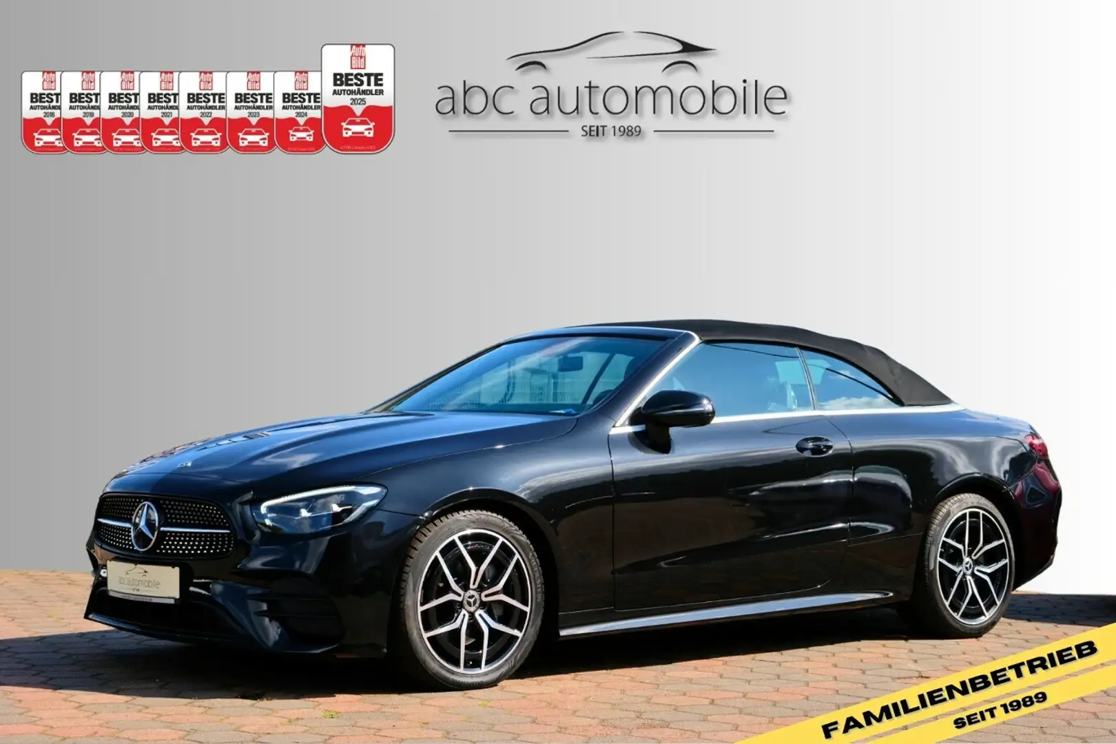 Mercedes-Benz E 220 d Cabrio AMG Burmester Standheizung Noir - 1