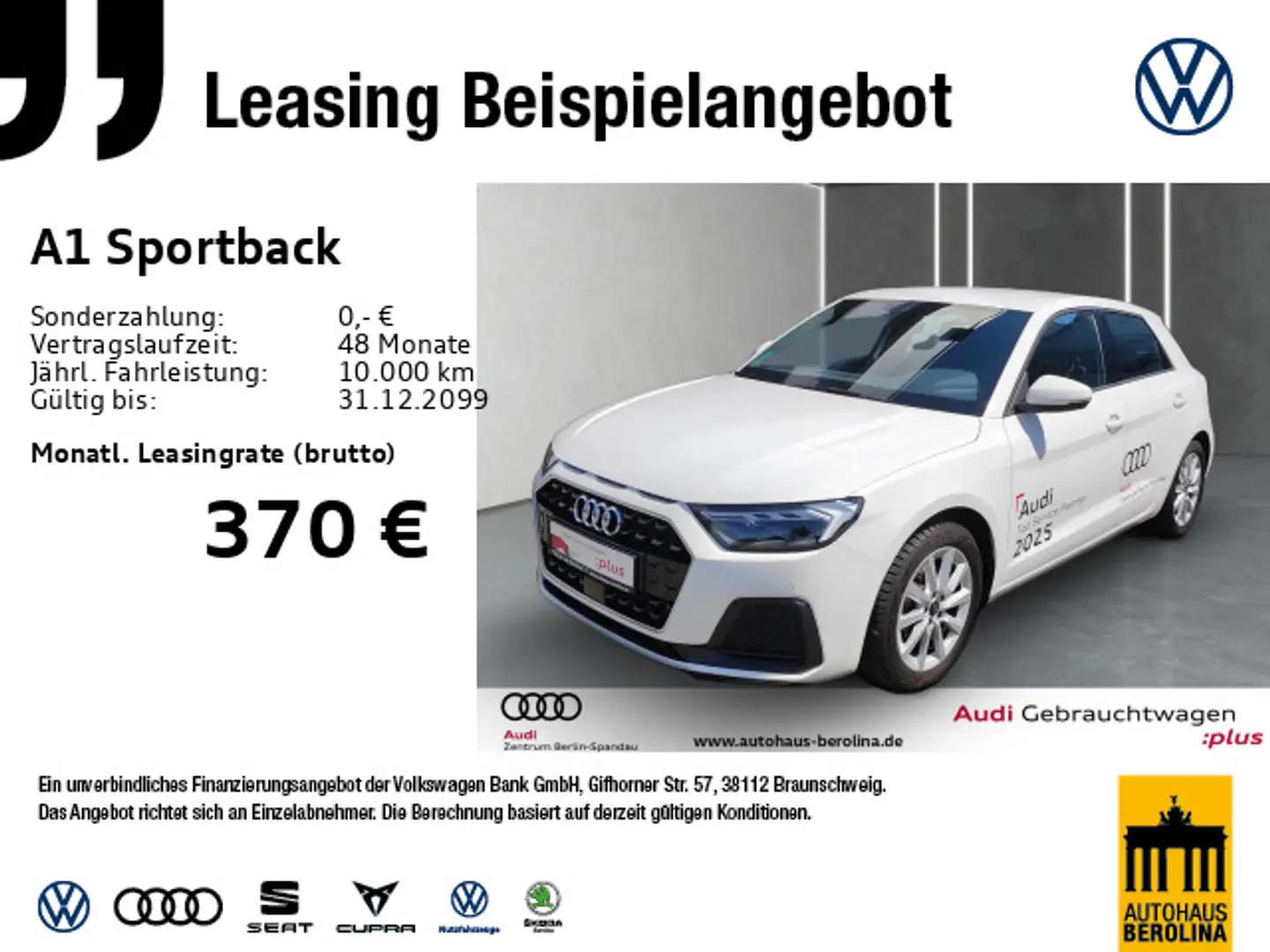 Audi A1 25 TFSI S line int. S tronic *LED* Weiß - 1