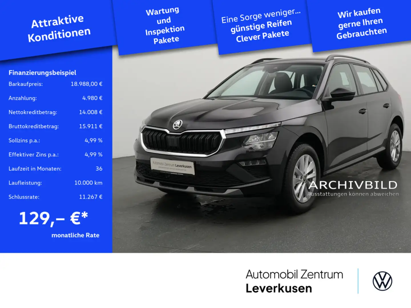 Skoda Kamiq Selection VIRT CARPLAY LED PDC Schwarz - 1