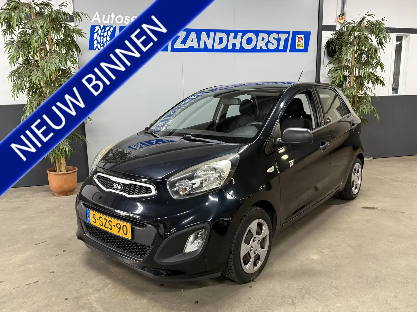 Kia Picanto 1.0 CVVT ISG // Lage KM stand !! Zwart - 1