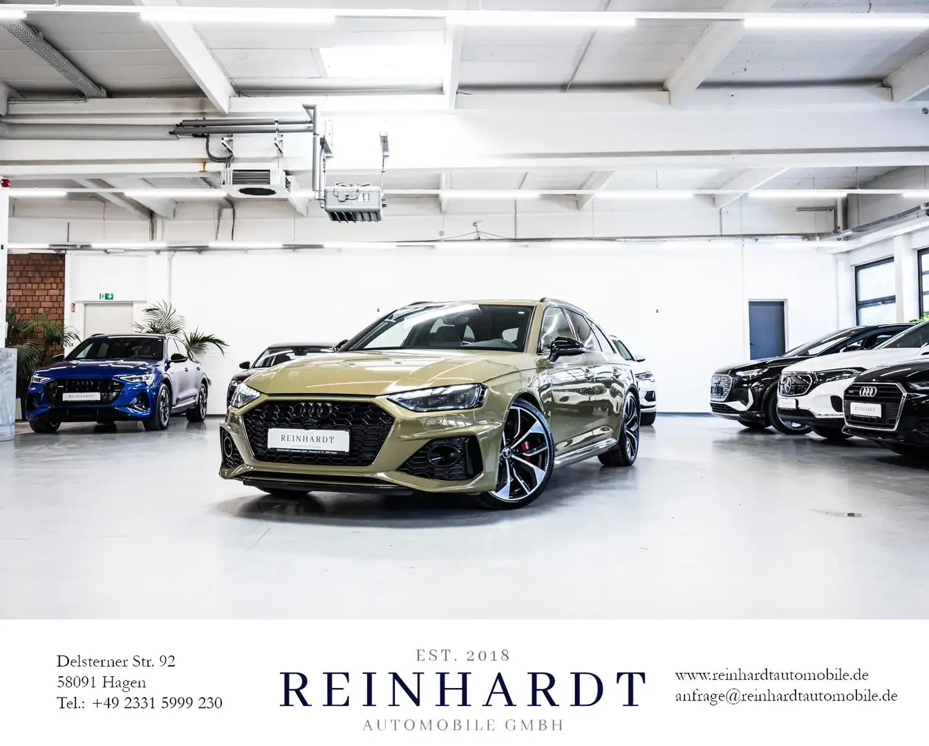 Audi RS4 AVANT BLACK/20Z./MTRX/ACC/PANO/RS-AGA/EXCL. Zelená - 1