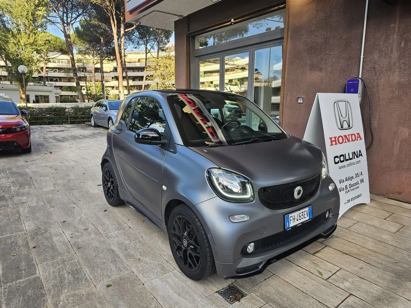 smart forTwo fortwo 90 0.9 Turbo twinamic Urbanrunner Passion Gris - 2