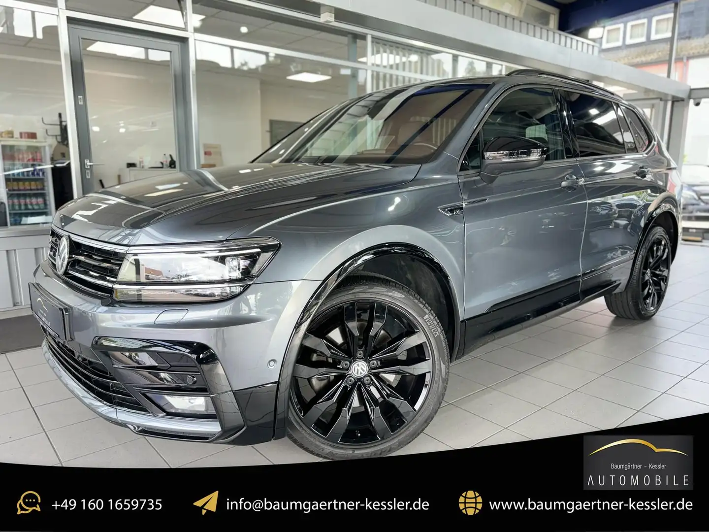 Volkswagen Tiguan Allspace 2.0TDI 4Mo. DSG R-Line 7-Sitzer Grau - 1