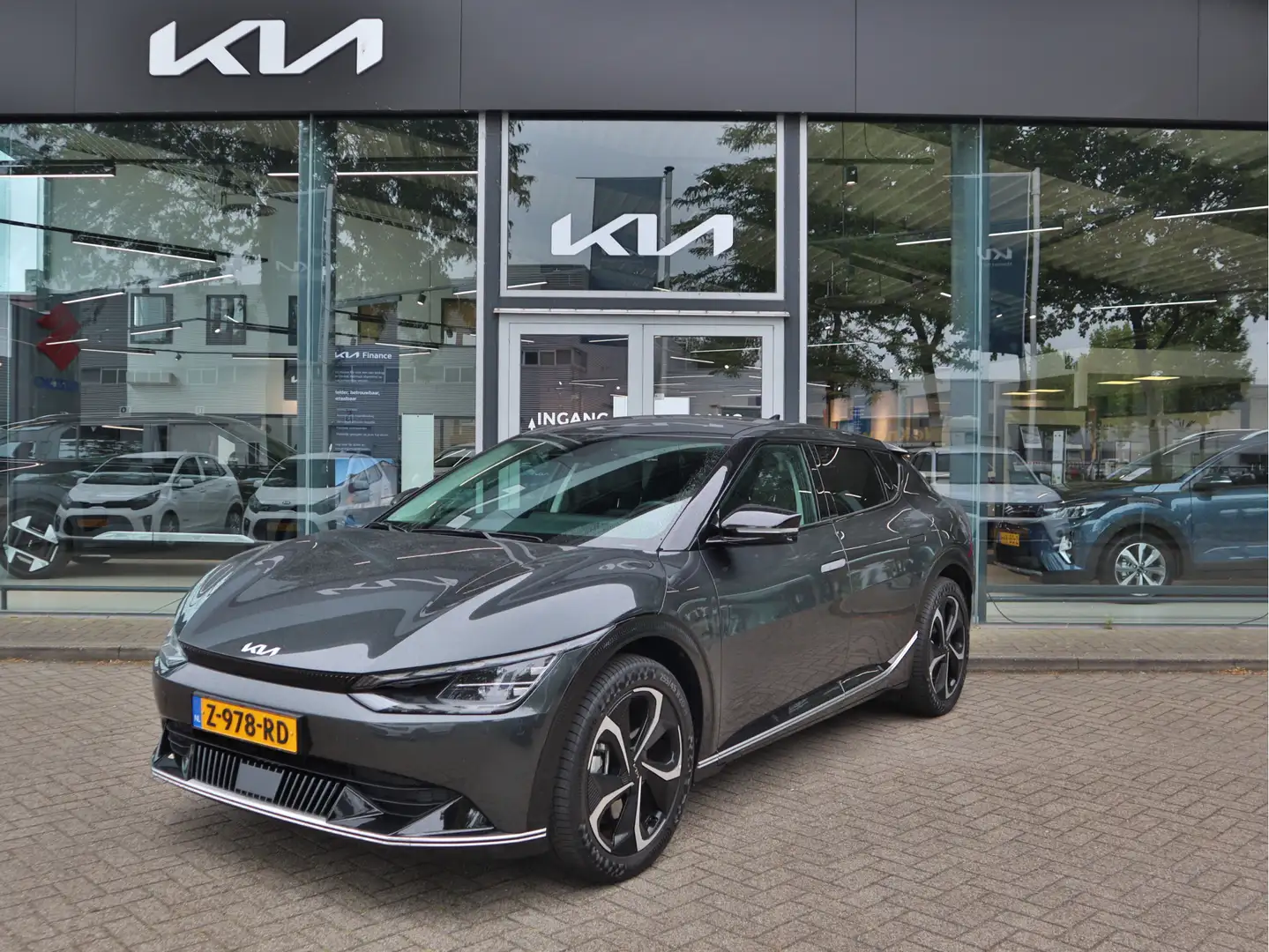 Kia EV6 Edition Advanced 77.4 kWh 229pk | Navigatie | Came Gris - 1