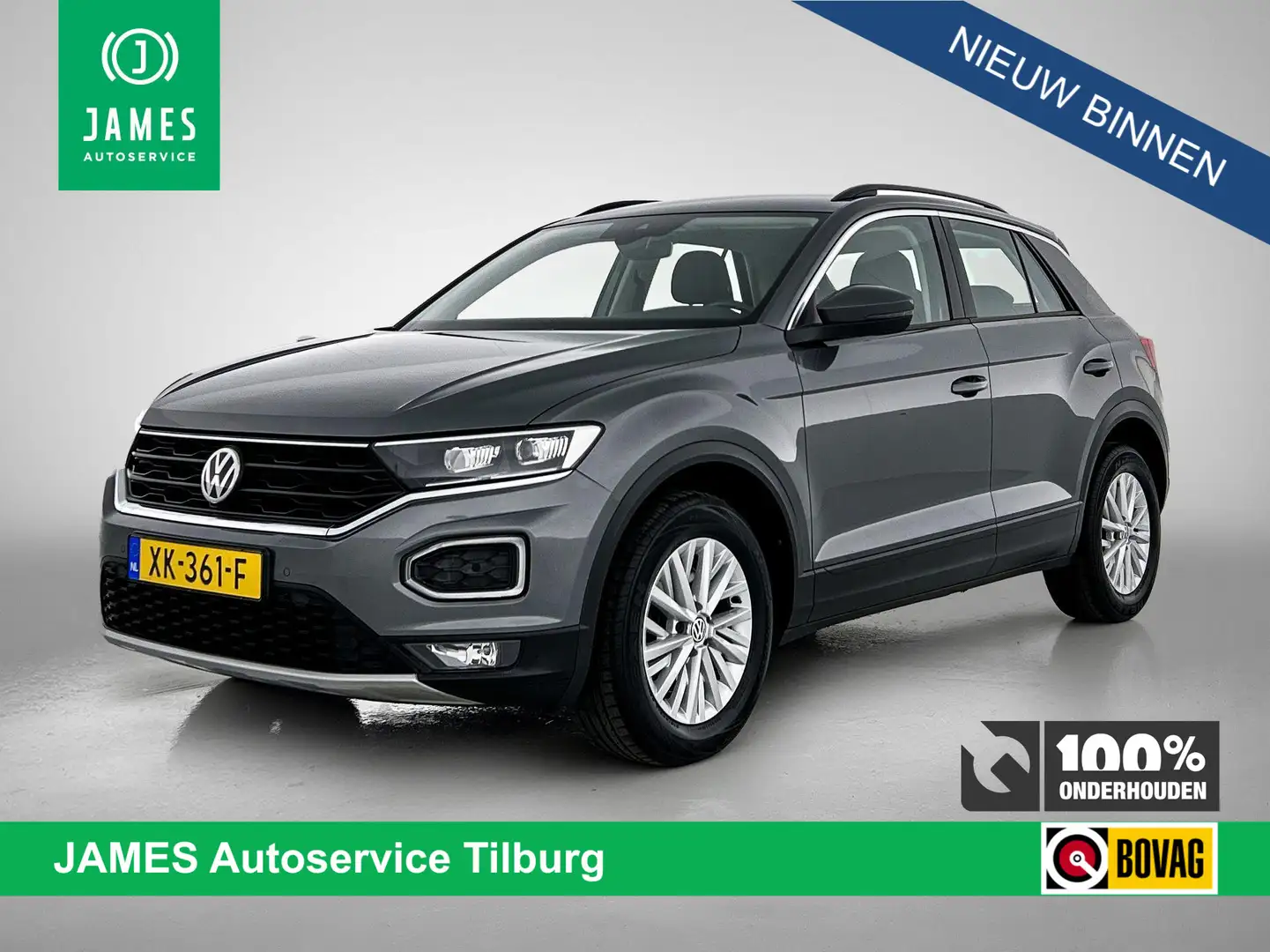 Volkswagen T-Roc 1.0 TSI Style NAVI FULL-LED TREKHAAK Gris - 1