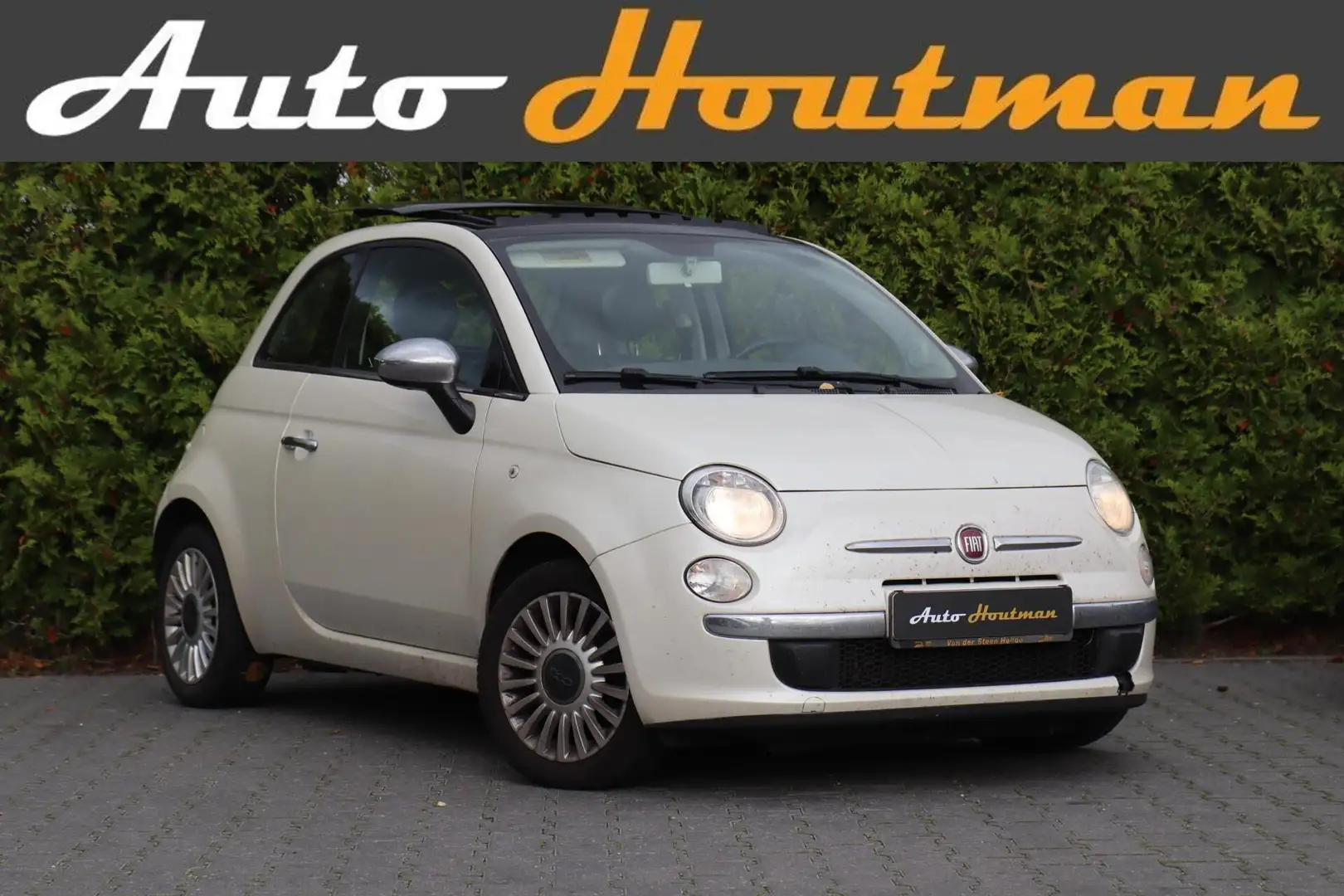 Fiat 500 0.9 TwinAir Lounge Airco|Leder|Panorama schuifk. d Blanc - 1
