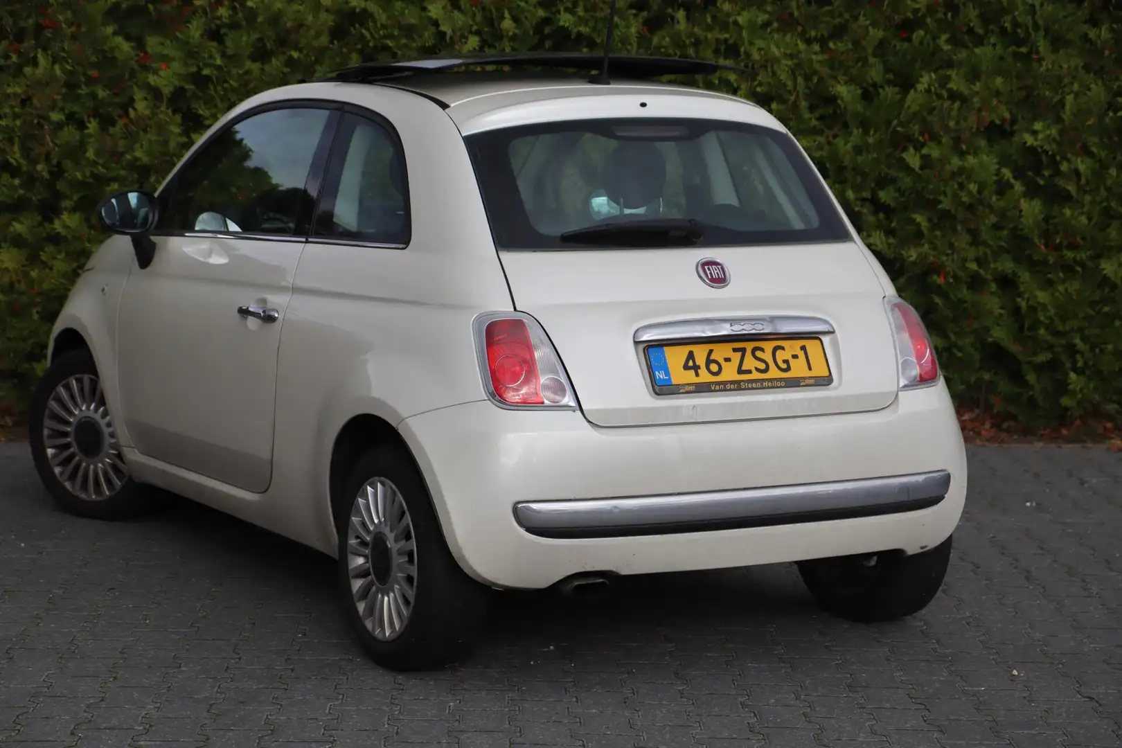 Fiat 500 0.9 TwinAir Lounge Airco|Leder|Panorama schuifk. d Blanc - 2