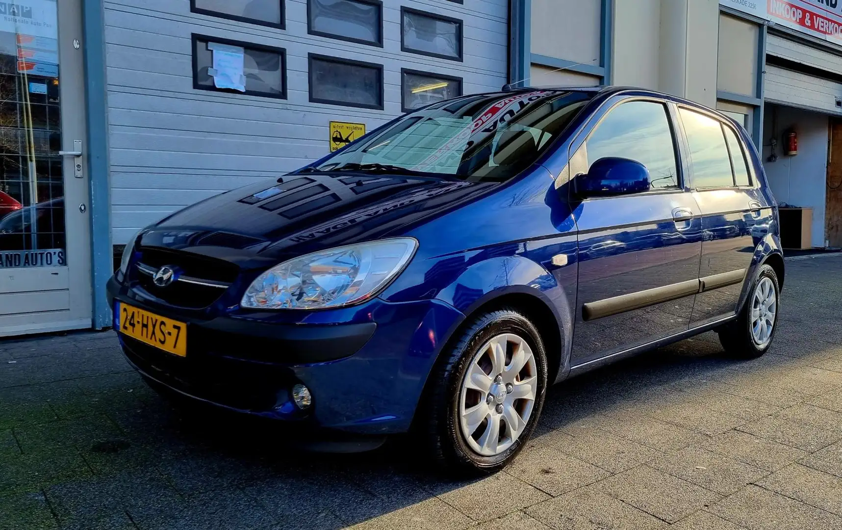 Hyundai Getz 1.4i Active Cool 5drs Airco ElecRam TrekHaak Blau - 2