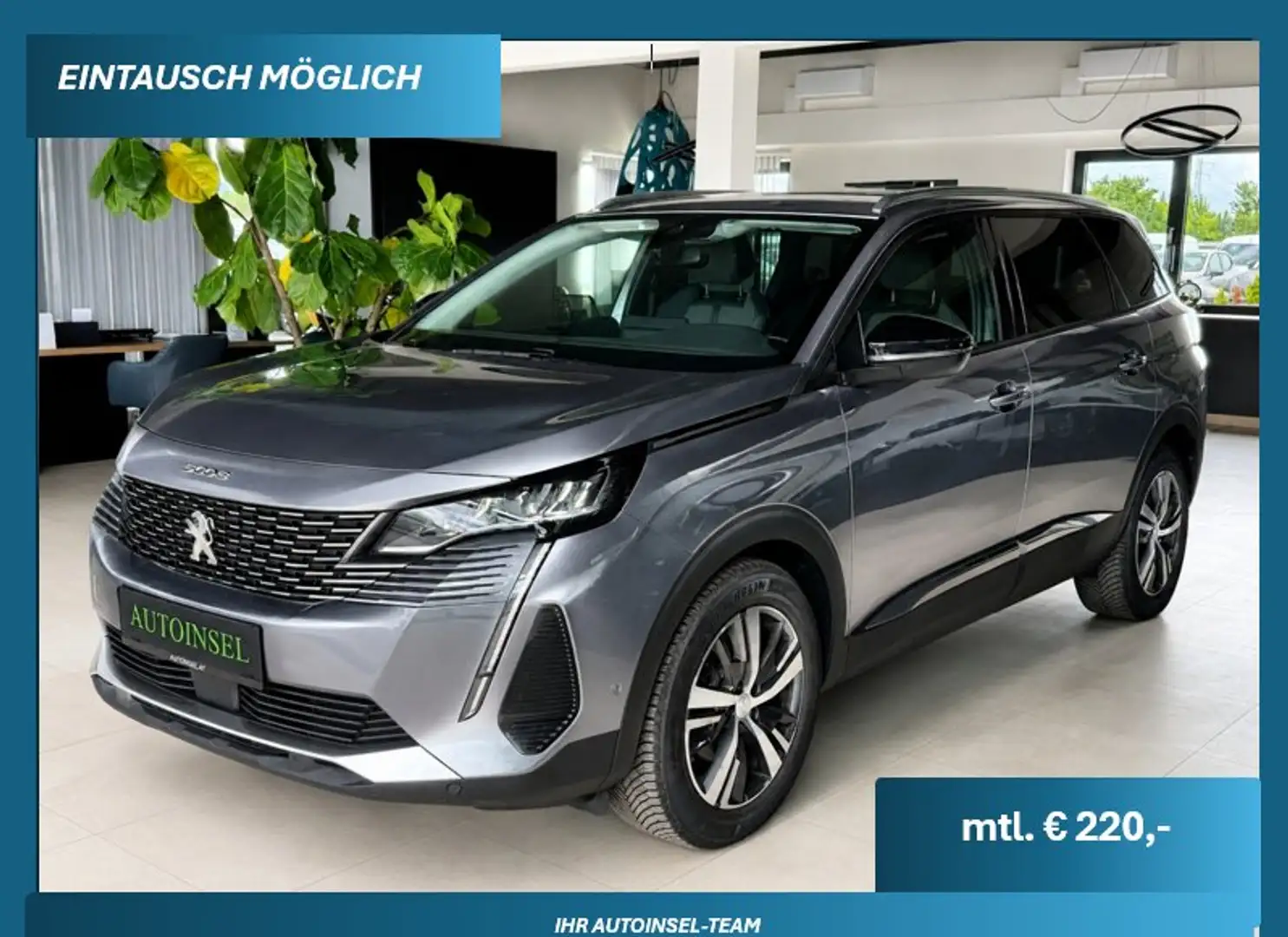 Peugeot 5008 Allure 7 Sitze AHK Kamera Grau - 1