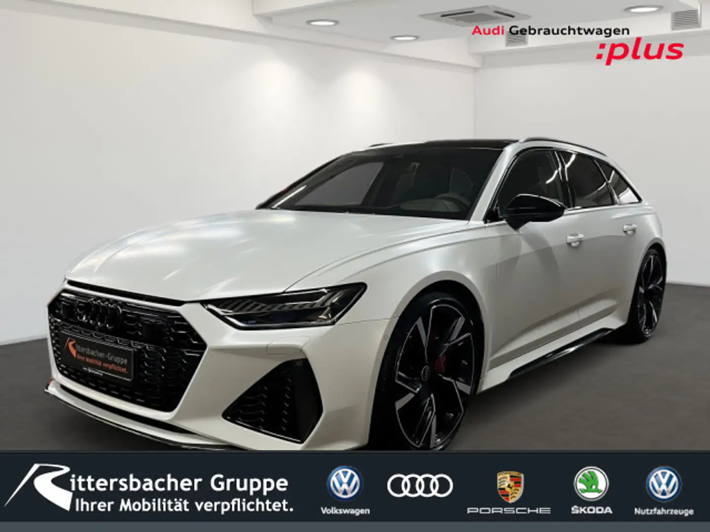 Audi RS6 RS6 Avant DynaminPlus+Tour+Stadt Pano B&O Sporta Weiß - 1
