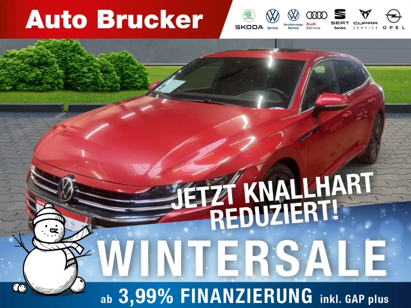 Volkswagen Arteon Shooting Brake R-Line 4Motion 2.0 TDI+AHK+Navi Rot - 1