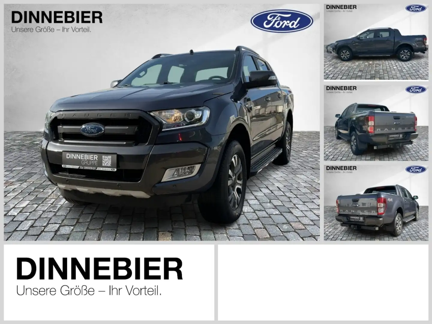 Ford Ranger DoKa 3.2 l TDCi Wildtrak 147 kW elSitz Grau - 1
