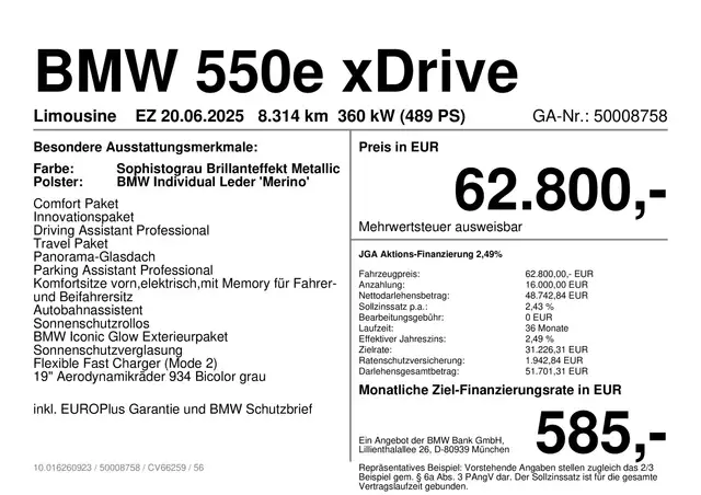 BMW 5 Series view 2
