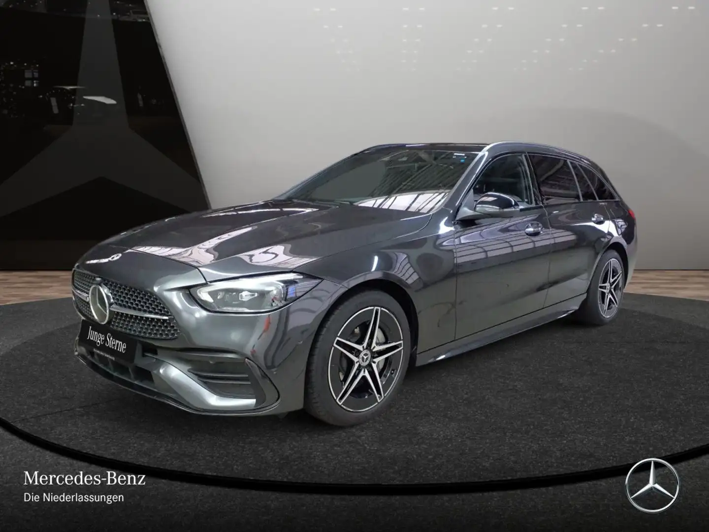 Mercedes-Benz C 300 e T AMG+NIGHT+PANO+KAMERA+SITZKLIMA+KEYLESS Grau - 2