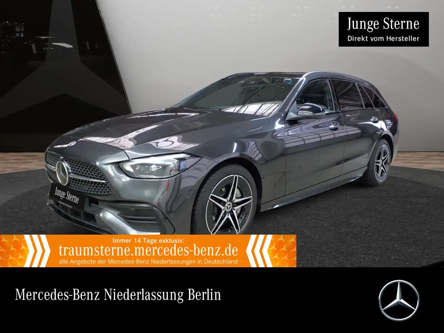 Mercedes-Benz C 300 e T AMG+NIGHT+PANO+KAMERA+SITZKLIMA+KEYLESS Grau - 1