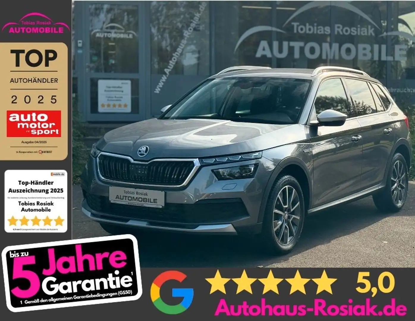 Skoda Kamiq Scoutline LED, SH, PDC, Carplay, MFL, Navi Gris - 1
