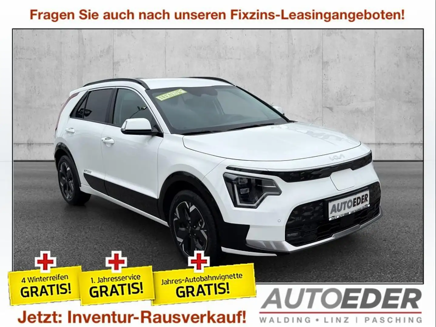 Kia e-Niro Niro EV Long Range 64kWh Gold Aut. Weiß - 1