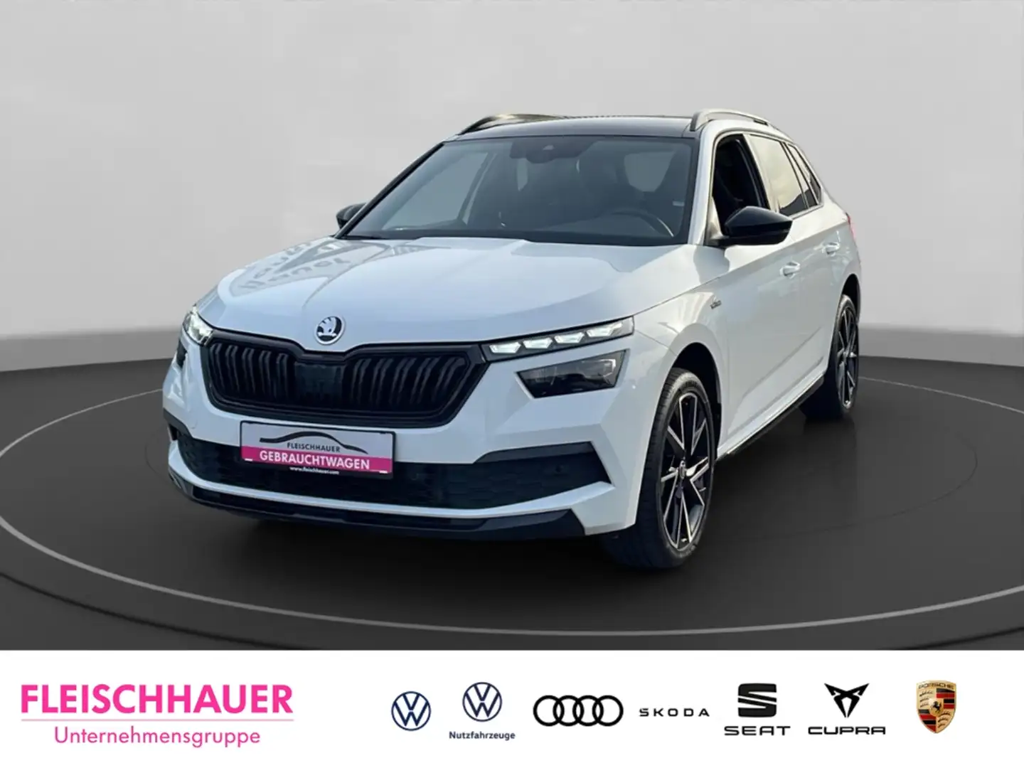Skoda Kamiq Monte Carlo 1.5 TSI DSG Panorama Business Amundsen Weiß - 1