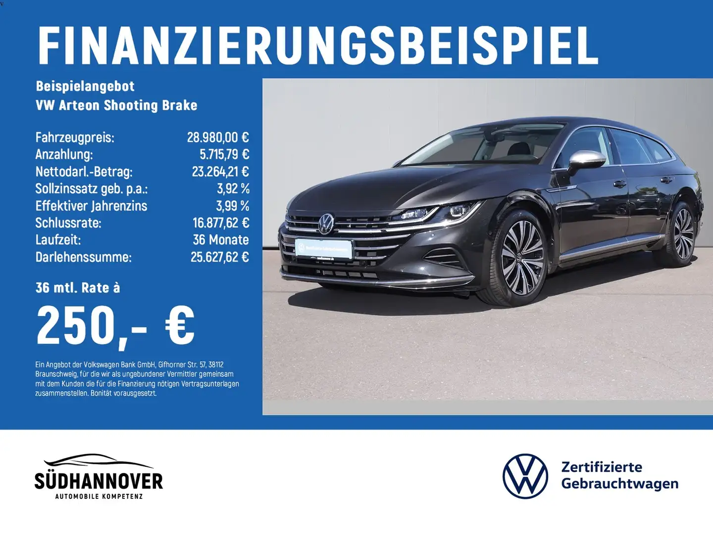 Volkswagen Arteon Shooting Brake Elegance 2.0 TSI DSG NAVI Gris - 2