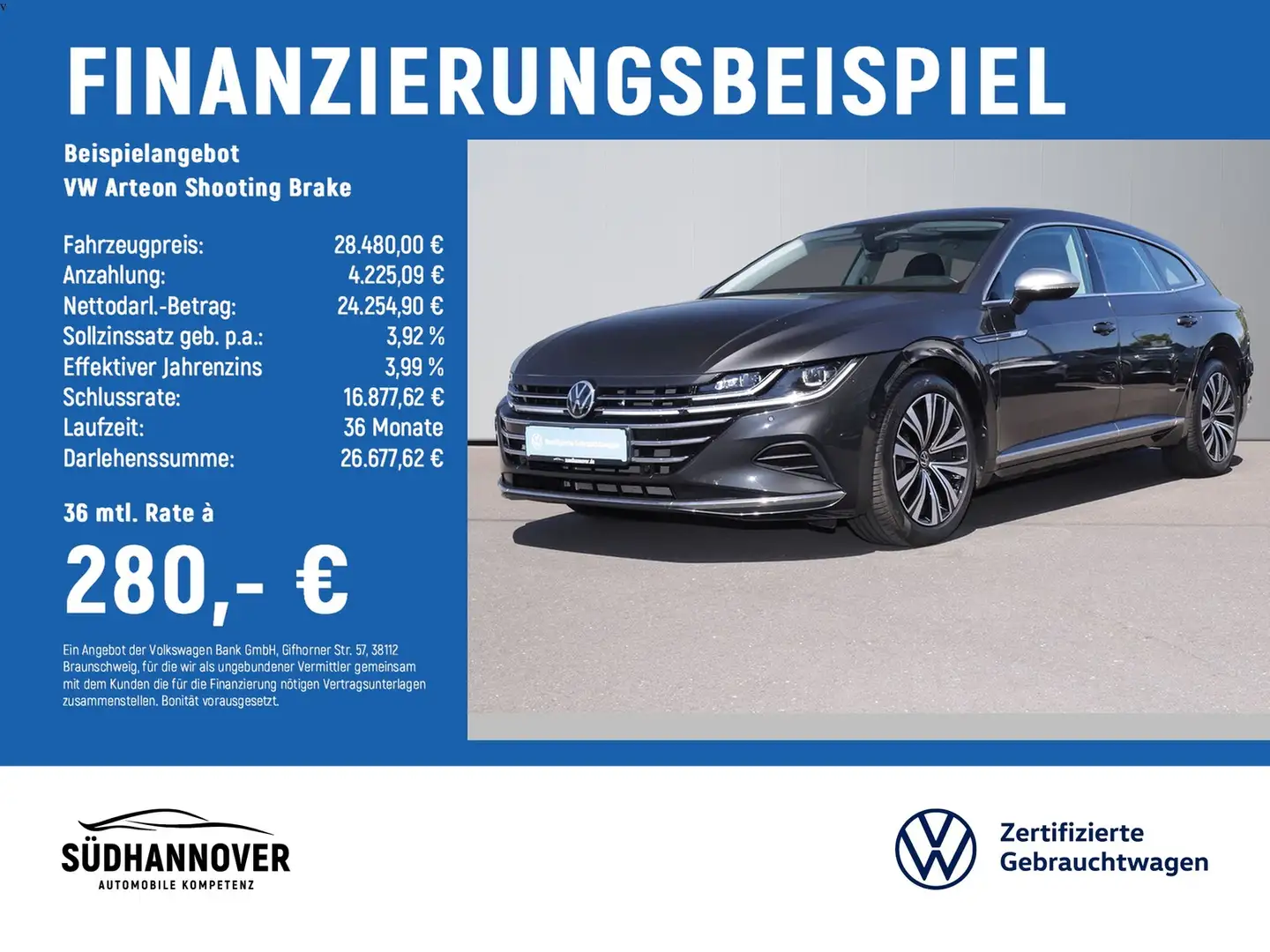 Volkswagen Arteon Shooting Brake Elegance 2.0 TSI DSG NAVI Gris - 2