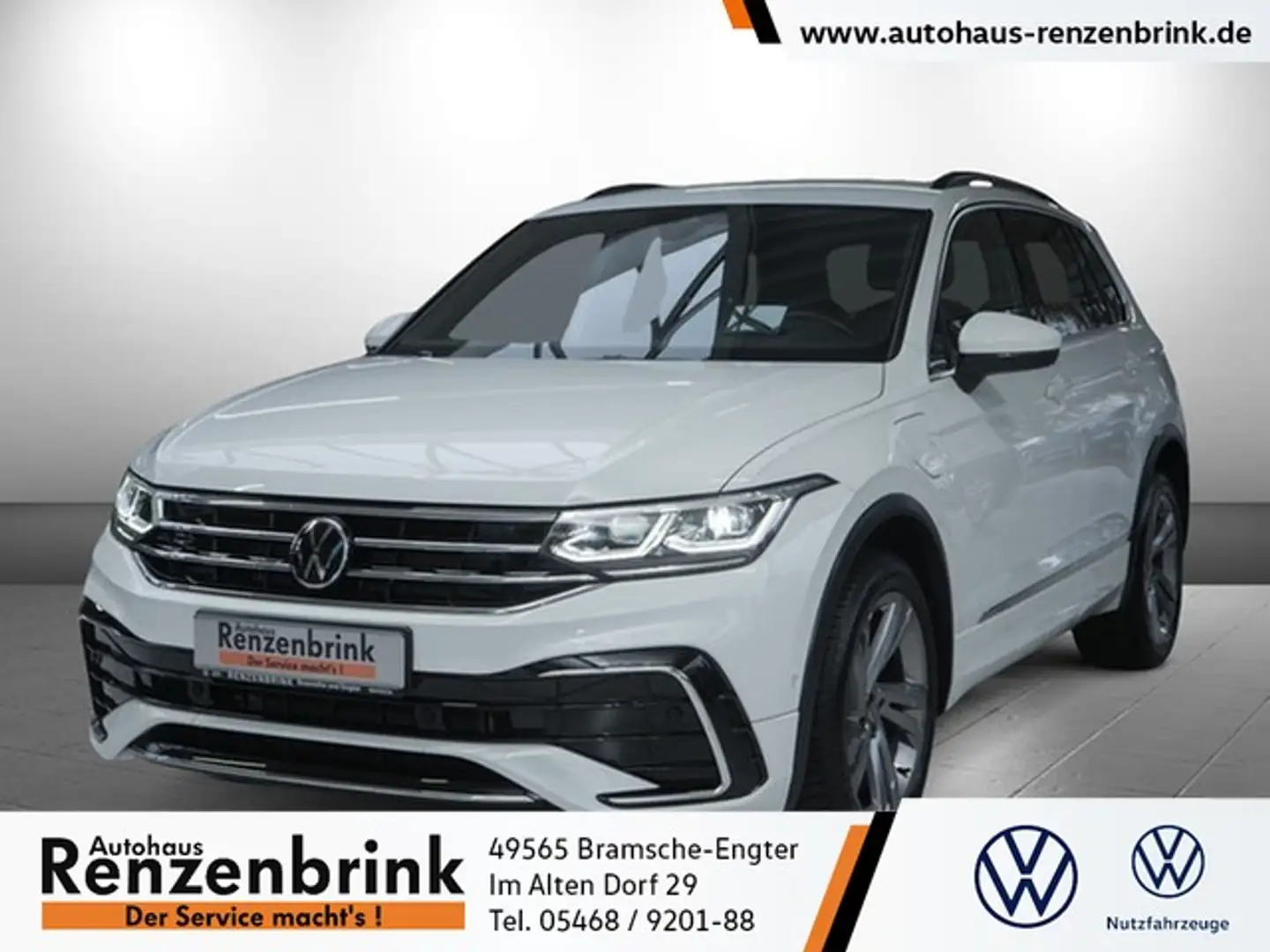 Volkswagen Tiguan R-Line eHybrid AHK HUD Business-Premium Weiß - 1