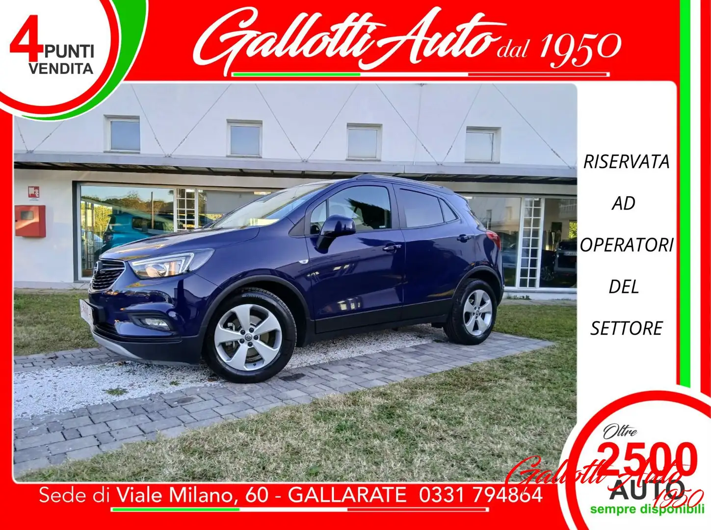 Opel Mokka X X 1.4 Turbo GPL Tech 140CV Blu/Azzurro - 1