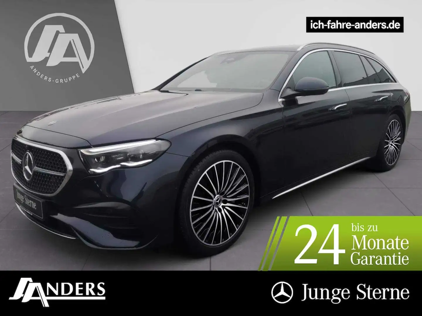 Mercedes-Benz E 220 d T AMG+MBUX+Burm4D+Pano+AHK+AIR+Distr+360 Blau - 1