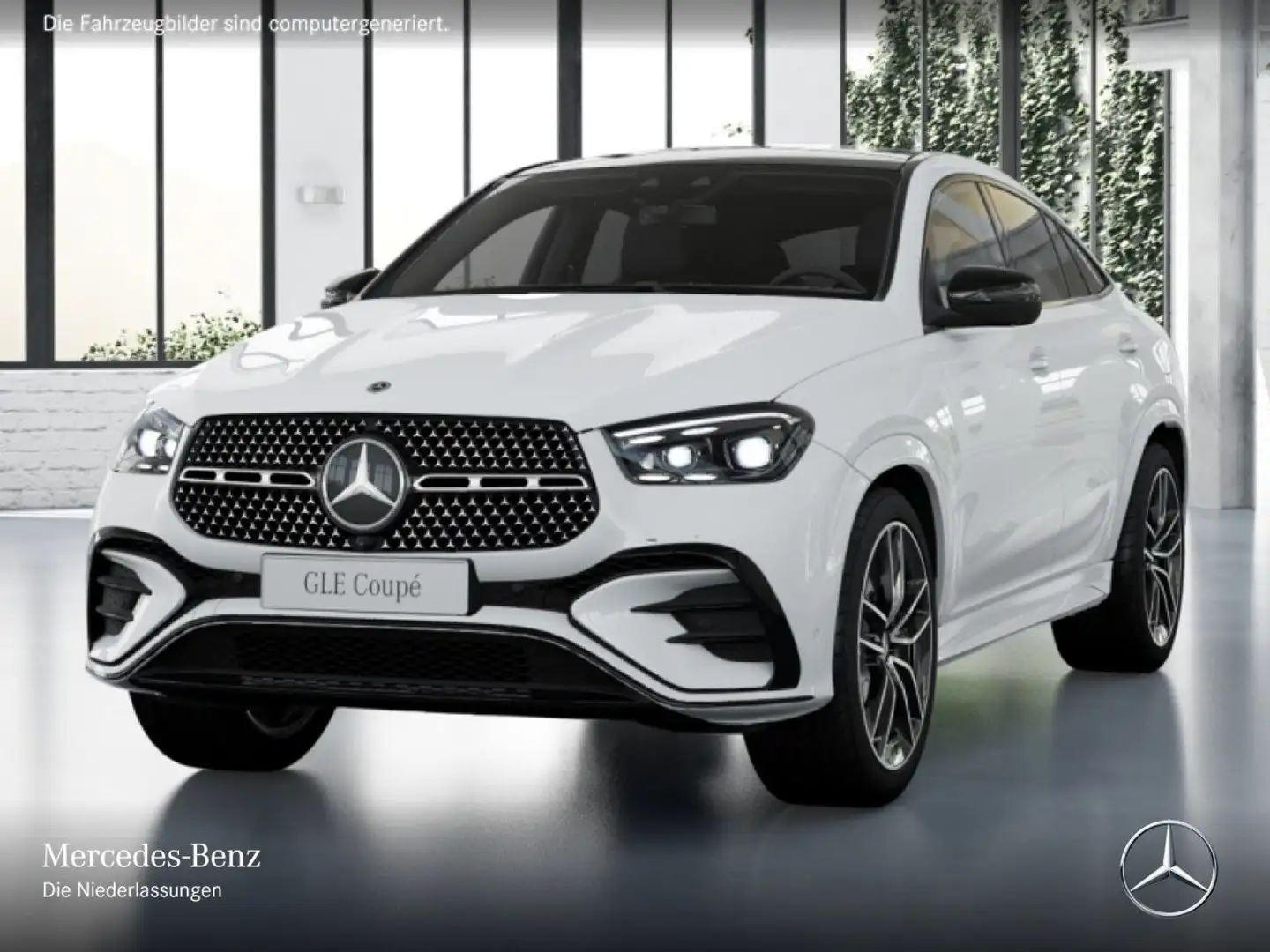 Mercedes-Benz GLE 400 e Coupé 4M AMG+NIGHT+PANO+360+MULTIBEAM Blanc - 2