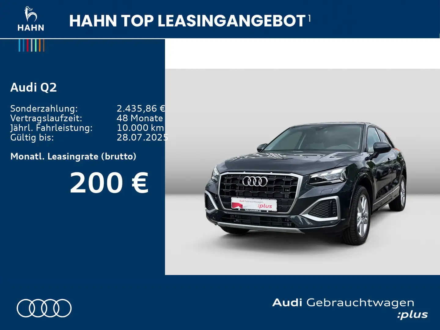 Audi Q2 35 TFSI advanced Pano CAM Navi Matrix AHK Grau - 2
