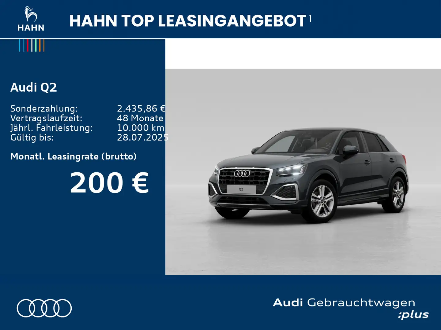 Audi Q2 35 TFSI advanced Leder Pano CAM Navi Matrix Grau - 2