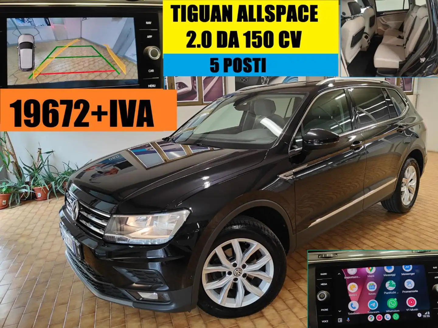 Volkswagen Tiguan Allspace 5 POSTI "ADAS" TELECAMERA - PARK ASSIST Nero - 1