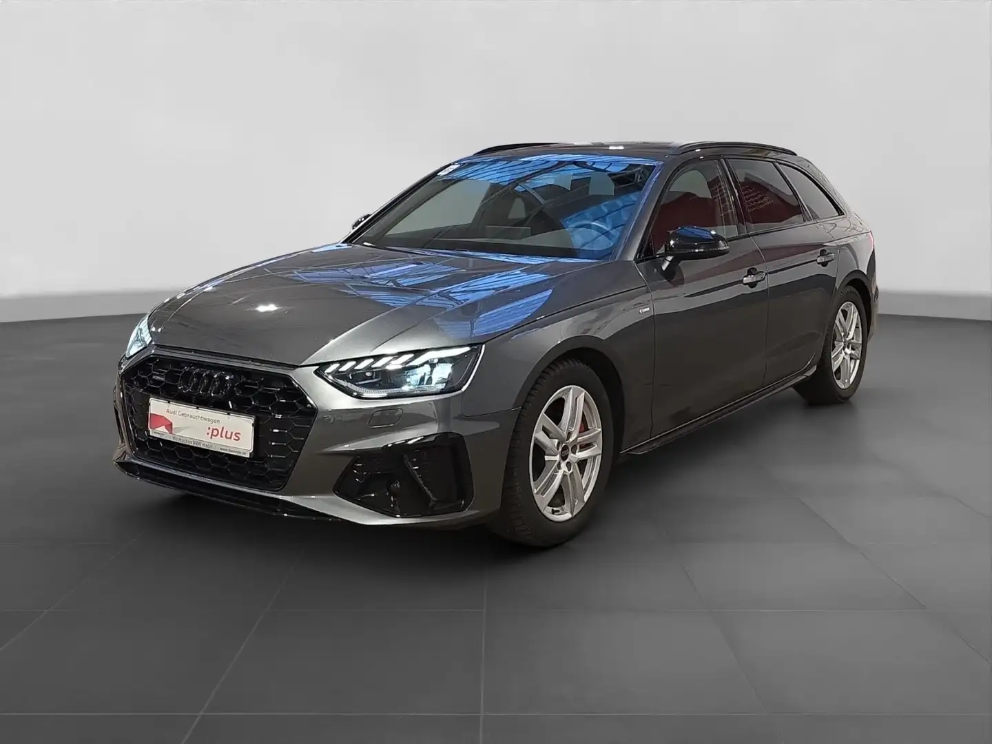 Audi A4 40 TFSI Q 2x S LINE MATRIX AHK LM19 KAM Grau - 2