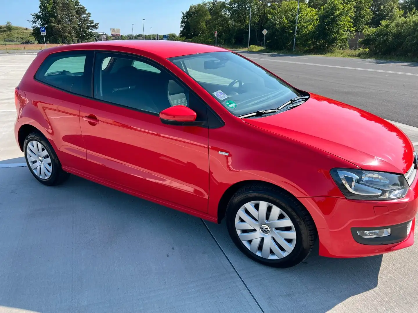 Volkswagen Polo V Life,Top Zustand,1.Hand ,Scheckheft,Bi-Xe Rot - 2