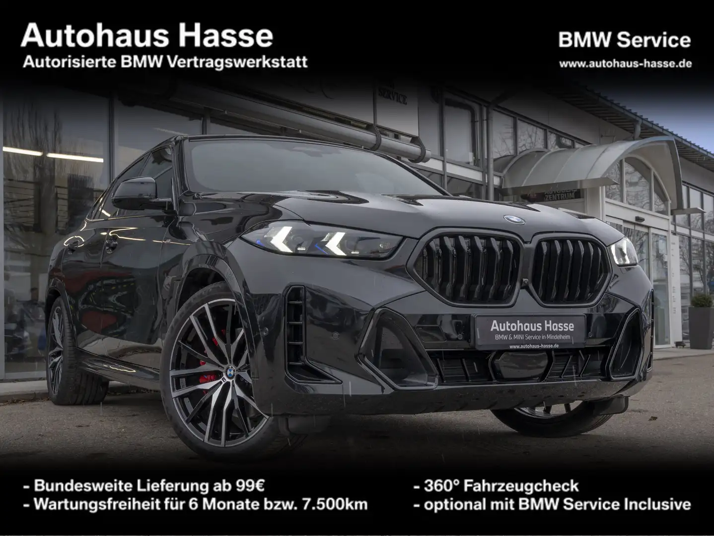 BMW X6 xDrive30d M-Sport Pro 22Z STANDHZ AktLENK H/K Schwarz - 1