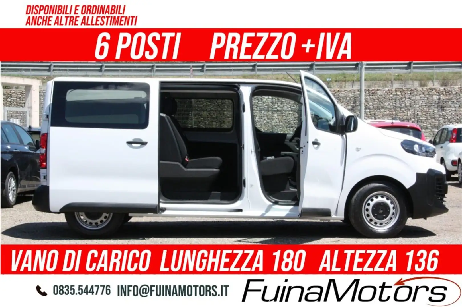 Citroen Jumpy 2.0 BlueHDi 140 6 POSTI AUTOCARRO NUOVO Blanc - 1