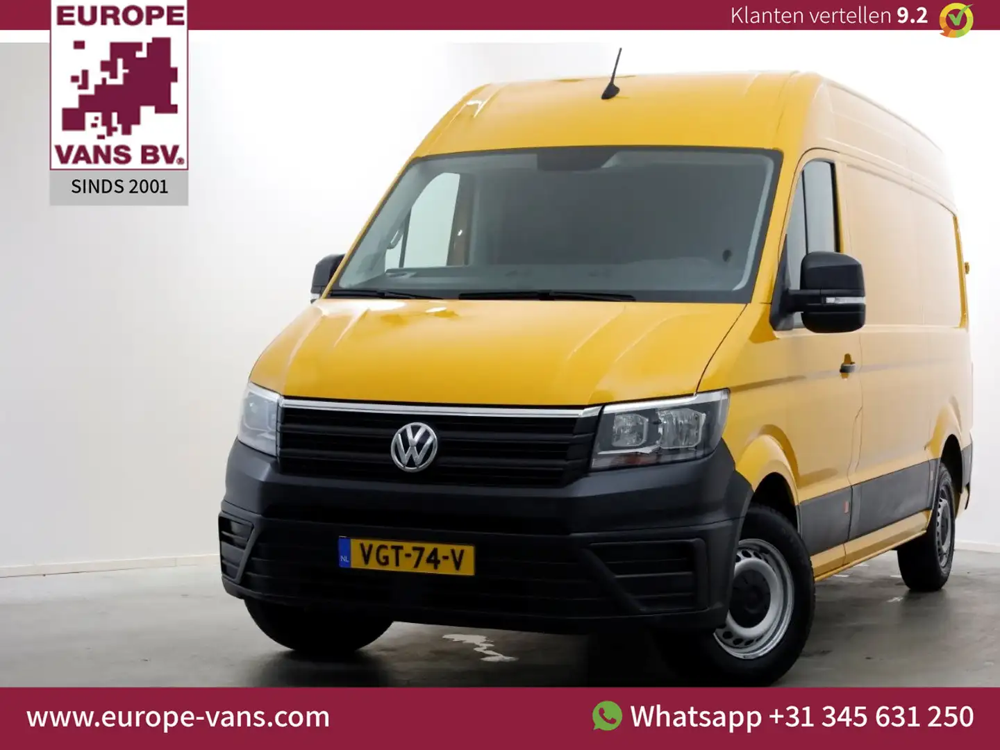 Volkswagen Crafter 35 2.0 TDI 140pk L3H3 (L2H2) Airco 10-2020 Geel - 1