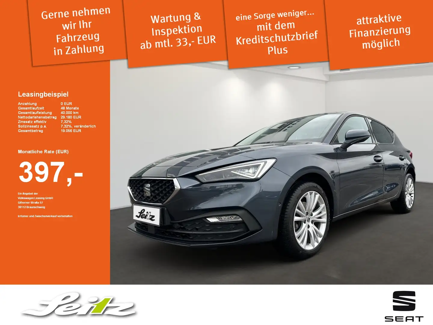 SEAT Leon 1.5 TSI Style *MATRIX*NAVI*KAMERA* Grau - 1