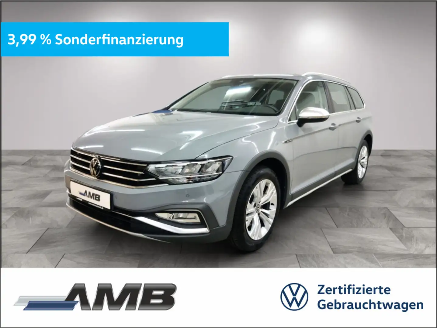 Volkswagen Passat Alltrack 2.0 TDI LED/Travel/Navi/Pano/RFK Grijs - 1