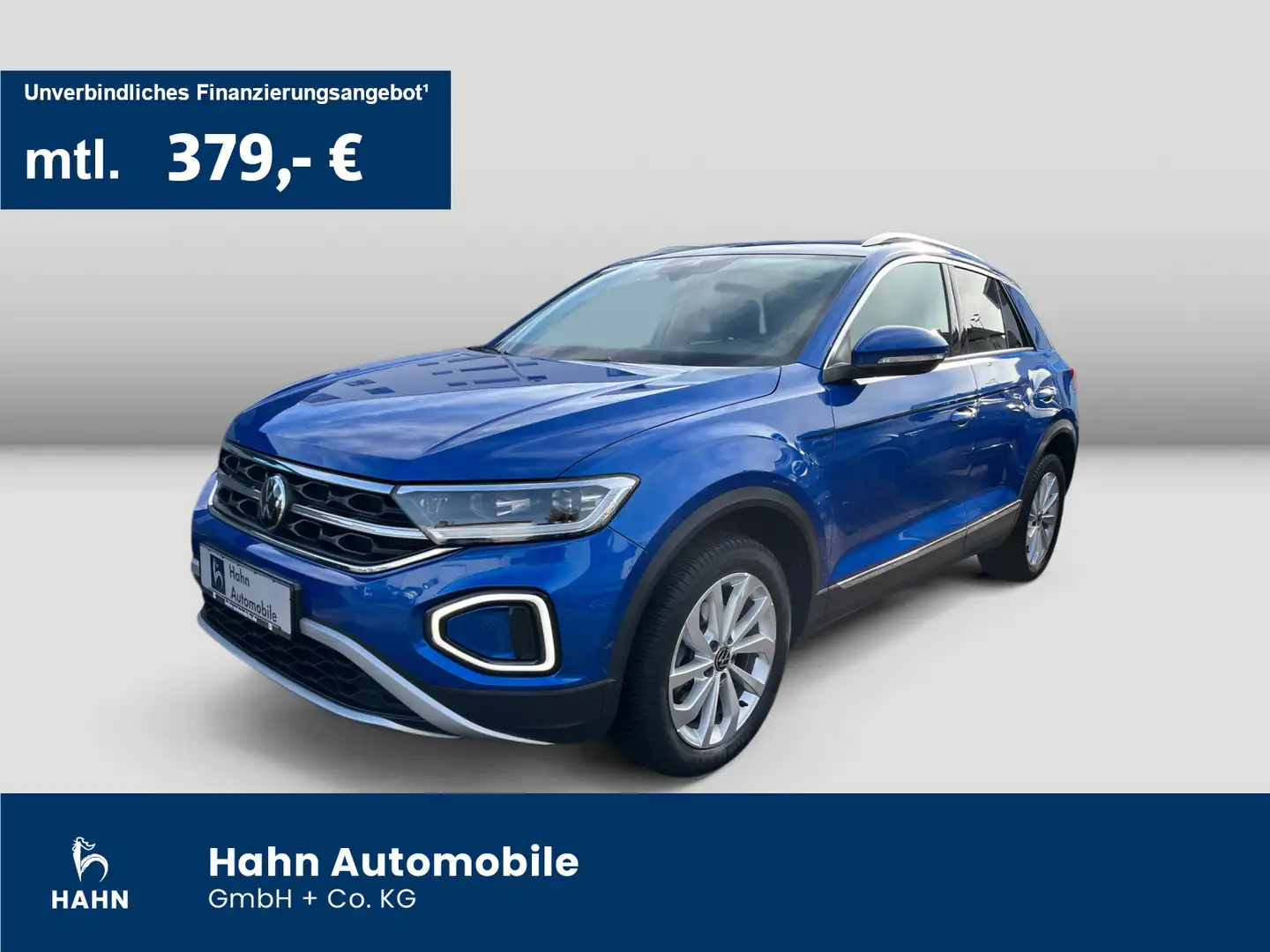 Volkswagen T-Roc 1.5TSI DSG Style LED Nav AHK ACC APP Sitzh Blau - 1