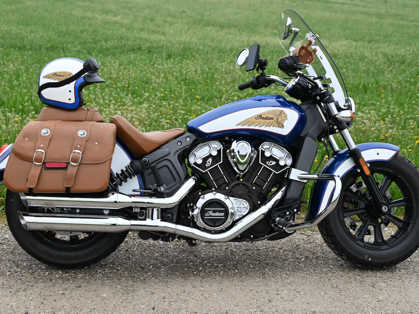 Indian Scout L3e-A3 Brillant Blue/White Синій - 2